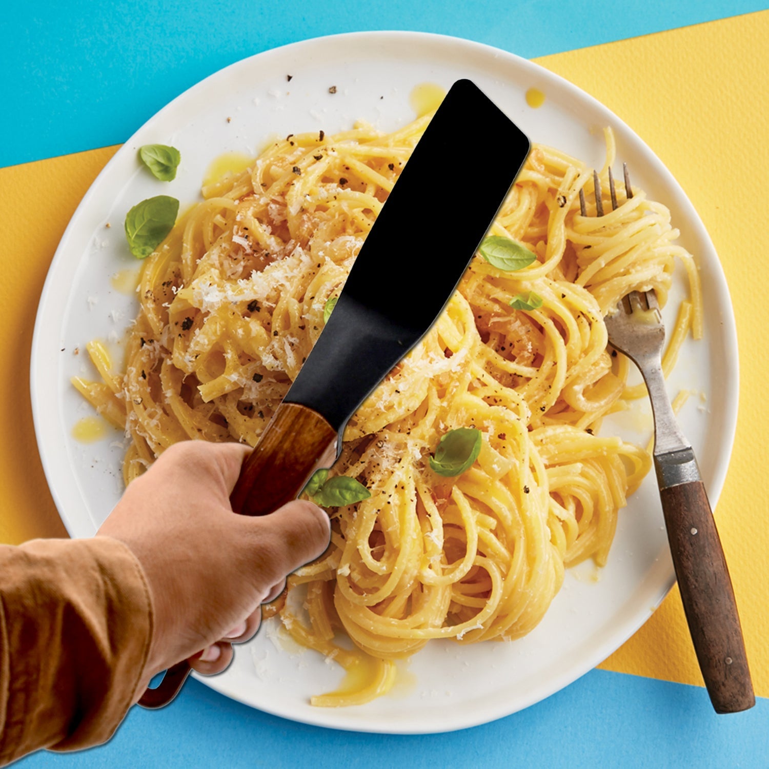 0182 tylish Kitchen Tool, Flexible Non Stick Heat Resistant Nylon Spatula, Wooden Handle Cooking Curved Turner for Salada, Fish, Eggs, Panakes DeoDap 0182 tylish Kitchen Tool, Flexible Non Stick Heat Resistant Nylon Spatula, Wooden Handle Cooking Curved Turner for Salada, Fish, Eggs, Panakes DeoDap